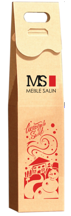 pudełka na wino z logo salin